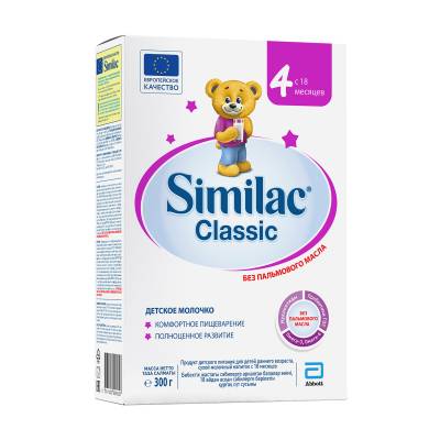 Podrobnoe foto дитяча суха молочна суміш similac classic 4, від 18 місяців, 300 г (товар критичного імпорту)