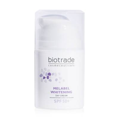 Podrobnoe foto відбілювальний денний крем для обличчя biotrade cosmeceuticals melabel whitening day cream spf50+, 50 мл