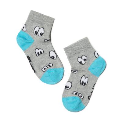 Podrobnoe foto шкарпетки дитячі conte kids tip-top 5с-11сп-297, сірий, розмір 14