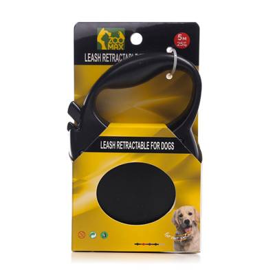 Podrobnoe foto поводок рулетка стрічка для собак zoomax чорний, 5 м, 25 кг, (ms-808-5m-black)