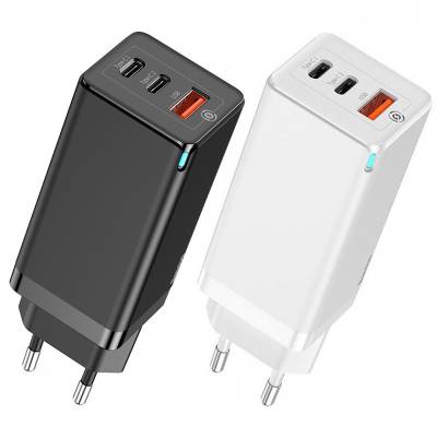 Podrobnoe foto мзп baseus gan quick travel charger 65w (2 type-c + 1usb)для зарядные устройства