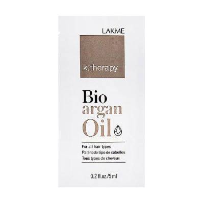 Podrobnoe foto арганова олія для волосся lakme k.therapy bio argan oil, 5 мл (пробник)