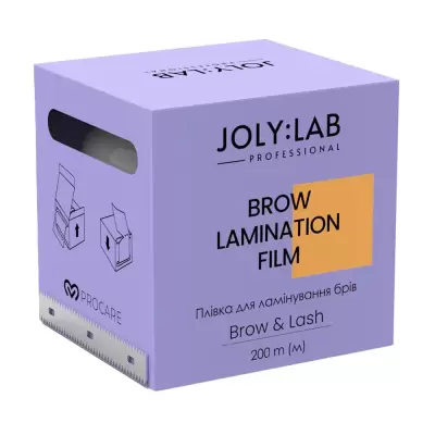Podrobnoe foto плівка для ламінування брів joly:lab brow & lash brow lamination film, 200 м
