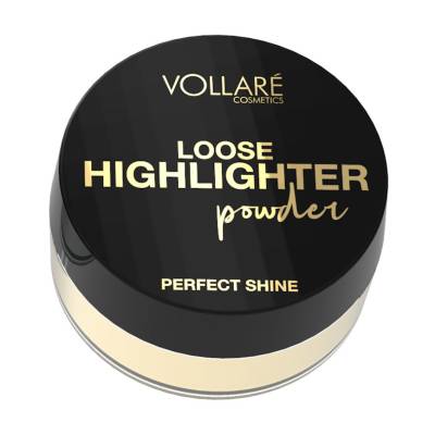 Podrobnoe foto розсипчастий хайлайтер для обличчя vollare cosmetics loose highlighter powder perfect shine gold, 5 г