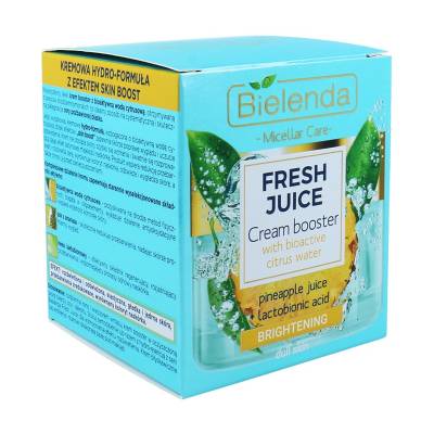 Podrobnoe foto крем для обличчя bielenda fresh juice зволожуючий з біоактивною цитрусовою водою, ананас, 50 ??мл