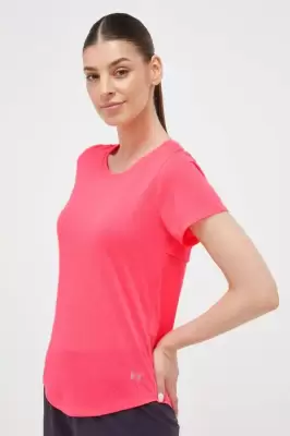 Podrobnoe foto бігова футболка under armour колір рожевий