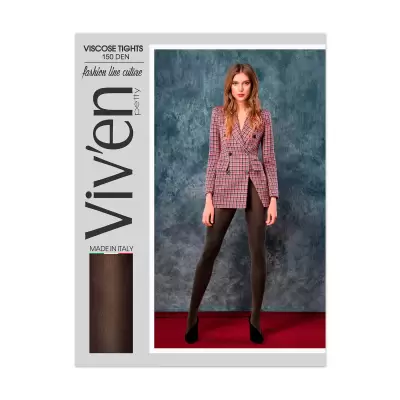 Podrobnoe foto колготи жіночі viv’en petty viscose tights 150 den, бордо, розмір 2
