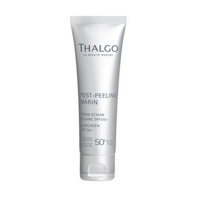 Podrobnoe foto сонцезахисний крем для обличчя thalgo post-peeling marin sunscreen cream spf 50+, 50 мл