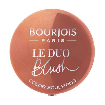 Podrobnoe foto рум'яна для обличчя bourjois le duo blush color sculpting 03 carameli melo, 2.4 г