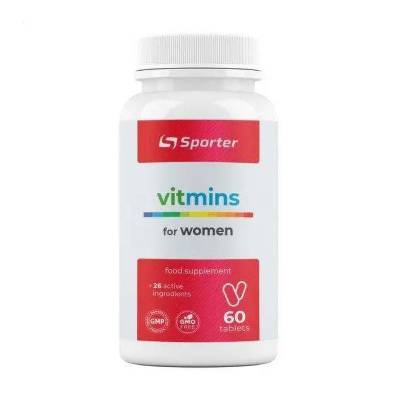Podrobnoe foto харчова добавка в таблетках для жінок sporter vitmins for women вітаміни, 60 шт