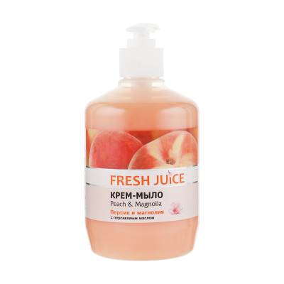 Podrobnoe foto рідке крем-мило fresh juice персик і магнолія, з персиковою олією, 460 мл