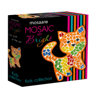 foto набір для творчості mosaaro скляна мозаїка котик, 20.4*20.3 см, від 7 років (ma7006)