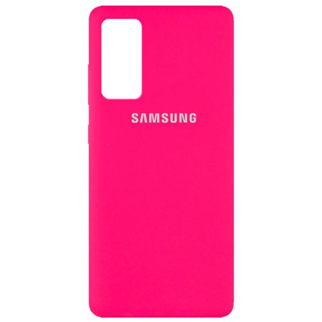 foto чохол silicone cover full protective (aa) для samsung galaxy s20 fe (рожевий / barbie pink)