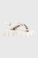 foto сандалі love moschino жіночі колір білий на платформі ja16186g0gix210a