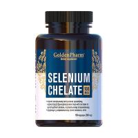 foto харчова добавка в капсулах golden pharm selenium chelate селен хелат, 100 мкг, 90 шт