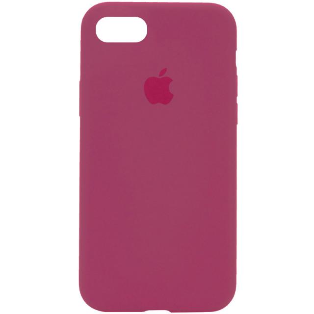 foto чохол silicone case full protective (aa) для apple iphone 7 (4.7'') (червоний / rose red)