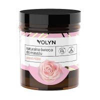 foto натуральна свічка для масажу yolyn massage candle rose троянда, 120 мл