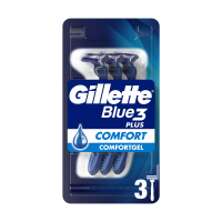 foto одноразові станки для гоління gillette blue 3 сomfort чоловічі, 3 шт