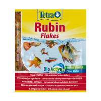 foto корм для акваріумних риб tetra rubin flakes в пластівцях, для забарвлення, 12 г