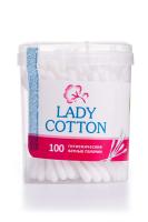 foto палички ватні lady cotton банка, 100шт