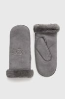 foto замшеві рукавички ugg жіночі колір сірий