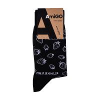 foto шкарпетки чоловічі amigo класичнi полуниця-паляниця, розмір 29