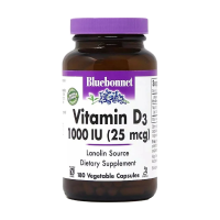 foto дієтична добавка вітаміни в капсулах bluebonnet nutrition vitamin d3 1000 мо, 180 шт