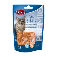 foto ласощі для кішок trixie premio tuna strips з тунцем, 20 г