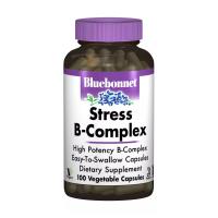 foto дієтична добавка вітаміни в капсулах bluebonnet nutrition stress b-complex стрес в-комплекс, 100 шт