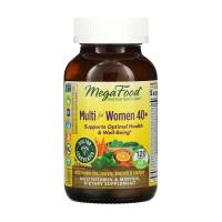 foto дієтична добавка мультивітаміни та мінерали в таблетках megafood multi for women 40+ для жінок, 120 шт