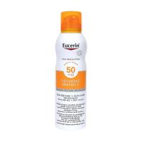 foto сонцезахисний спрей для тіла eucerin sun protection transparent sun spray dry touch spf 50, 200 мл