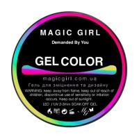 foto гель для зміцнення та дизайну нігтів magic girl color gel ментол, 12 мл