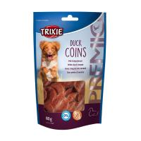 foto ласощі для собак trixie duck coins з качкою, 80 г