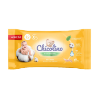 foto біорозкладні вологі серветки для дорослих та дітей chicolino biodegradable, 50 шт