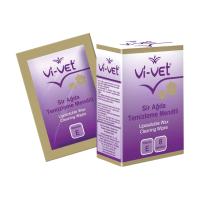 foto очищувальні серветки після депіляції vi-vet liposoluble wax cleaning wipes, 8 шт