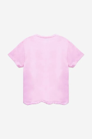 foto дитяча бавовняна футболка vans колір рожевий з принтом