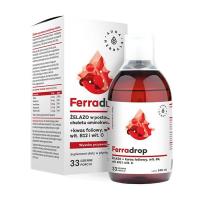 foto дієтична добавка вітаміни та мінерали в рідині aura herbals ferradrop залізо + фолієва кислота, 500 мл