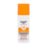 foto сонцезахисний крем-гель для обличчя eucerin sun protection pigment control tinted spf 50+ medium, 50 мл