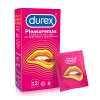 foto презервативи durex pleasuremax з ребрами та крапками, 12 шт