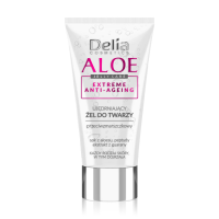 foto уцінка! зміцнювальний гель для обличчя delia cosmetics aloe jelly care extreme anti-aging з алое, 50 мл