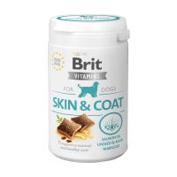 foto вітаміни для собак brit vitamins for dogs skin & coat для шкіри та шерсті, 150 г