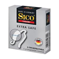 foto презервативи латексні sico extra safe з потовщеною стінкою, 3 шт