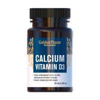 foto харчова добавка в таблетках golden pharm calcium vitamin d3, 90 шт
