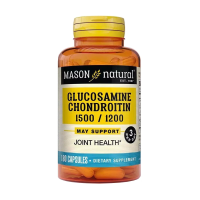 foto дієтична добавка в капсулах mason natural glucosamine chondroitin, глюкозамін та хондроїтин 1500/1200, 180 шт