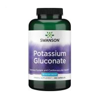 foto дієтична добавка в капсулах swanson potassium gluconate 99 мг, 250 шт