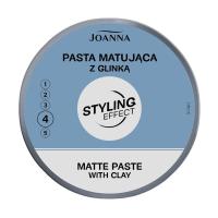 foto моделювальна паста для волосся joanna styling effect strong hold and matt finish paste with clay матувальна, 100 г