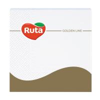 foto серветки столові ruta golden line 3-шарові, 33*33 см, 20 шт