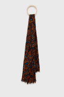 foto шарф united colors of benetton жіночий колір коричневий візерунок
