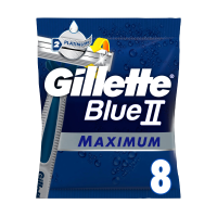 foto одноразові станки для гоління gillette blue ii maximum чоловічі, 8 шт