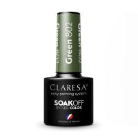 foto гель-лак claresa soakoff uv/led gel, green 802, 5 г